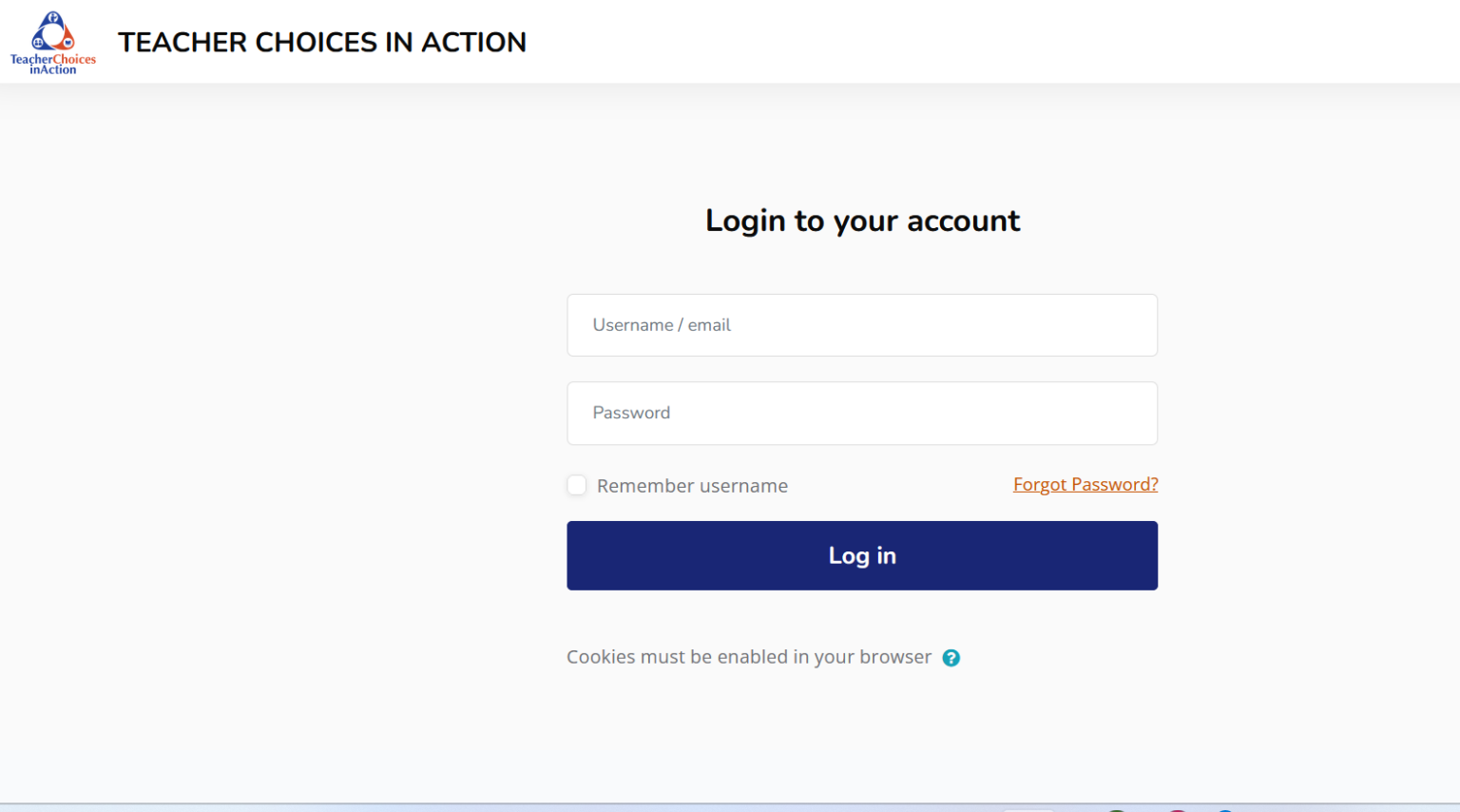 Teachers Choice in Action Portal: A Complete Guide for Teachers Teachers Choice in Action Portal: A Complete Guide for Teachers