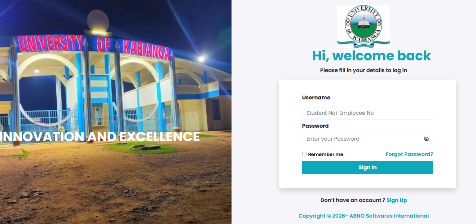 University of Kabianga Student Portal: A Complete Guide for Students University of Kabianga Student Portal: A Complete Guide for Students